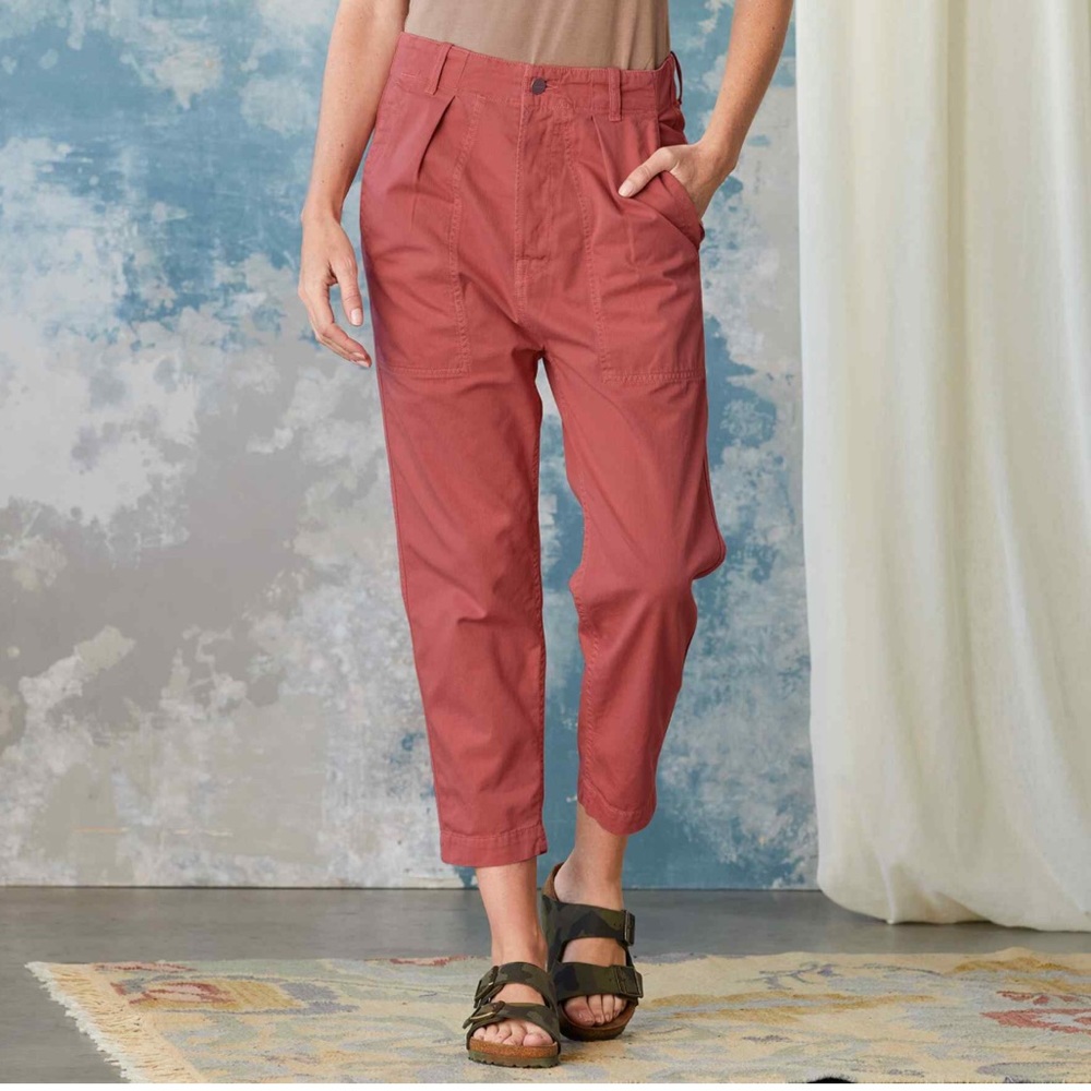 SUNDANCE Sundry Size 2 (26) Coral Croft Pants NEW Capri lightweight retail $188